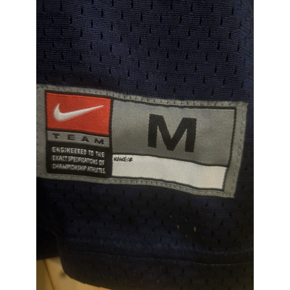 Nike Team Michigan Wolverines #32 Football Jersey Men's Medium Navy Yellow Mesh - Picture 2 of 7